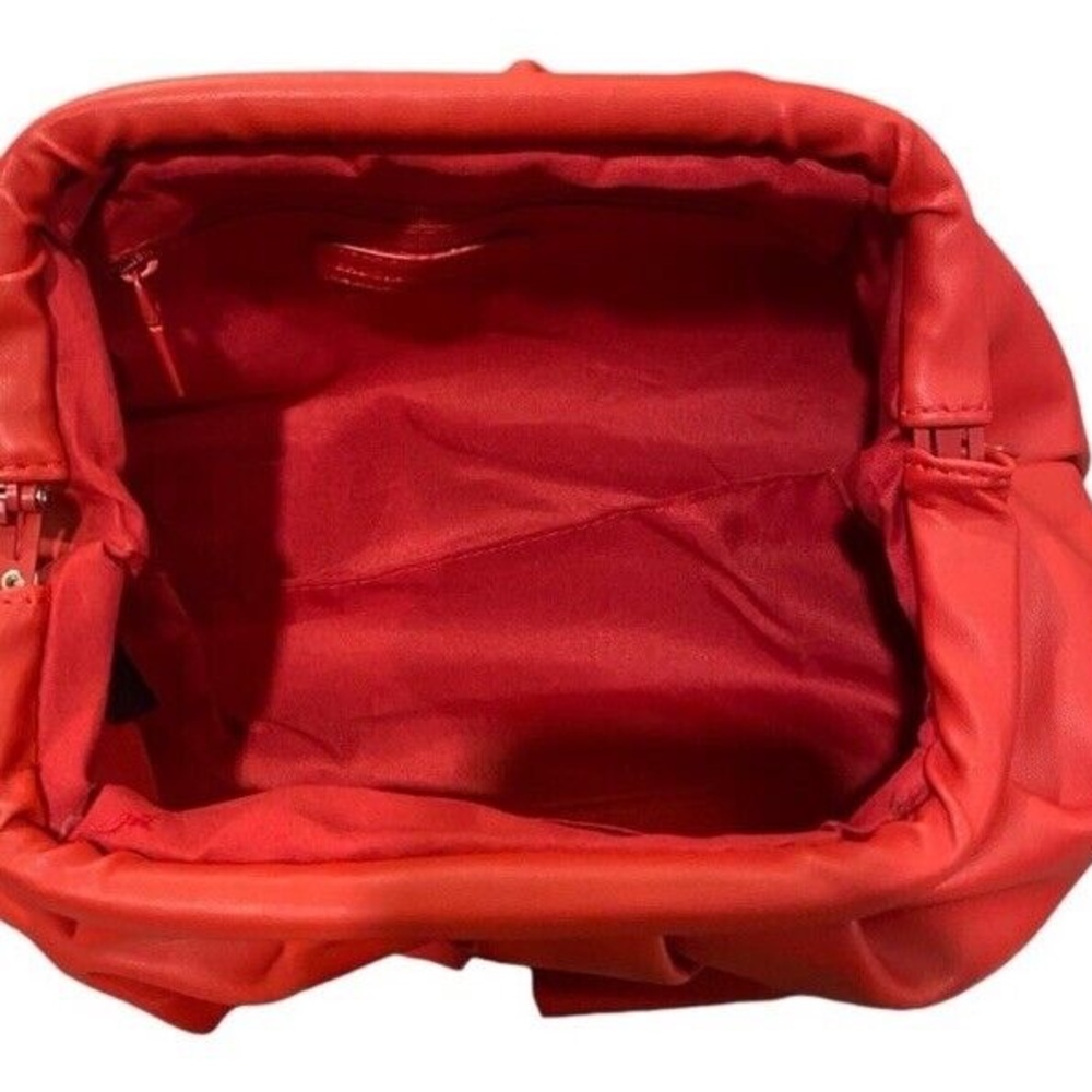 BADGLEY MISCHKA Ruched Convertible Clutch - Red NWT. Retails for $129. - Picture 5 of 9